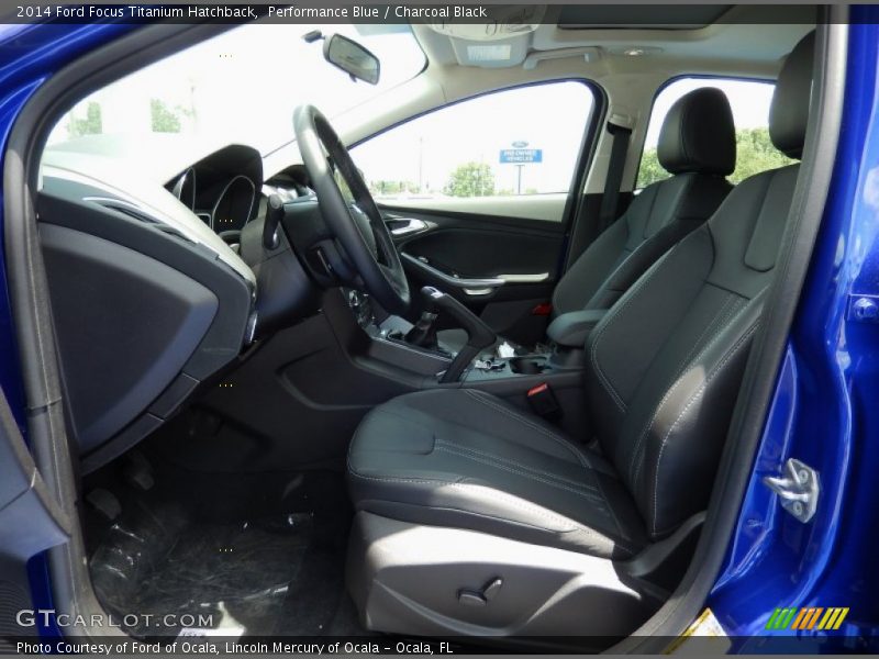 Performance Blue / Charcoal Black 2014 Ford Focus Titanium Hatchback