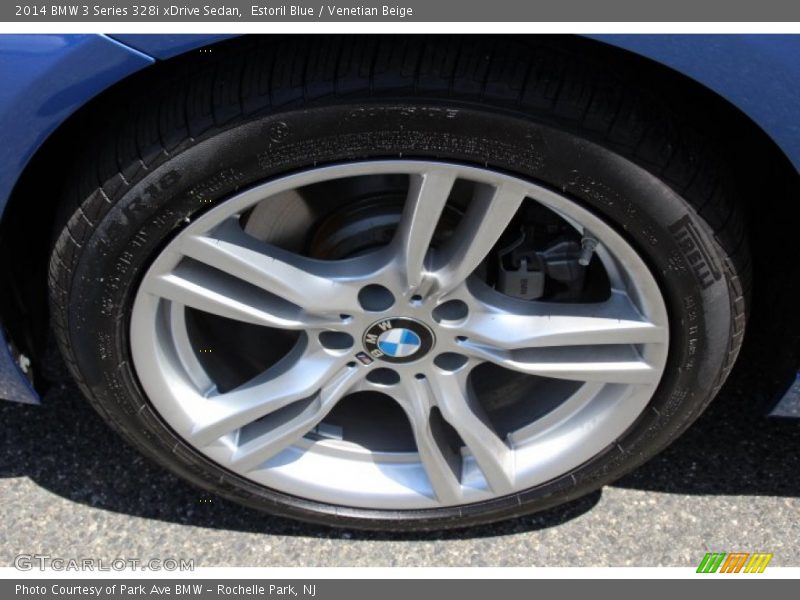 Estoril Blue / Venetian Beige 2014 BMW 3 Series 328i xDrive Sedan