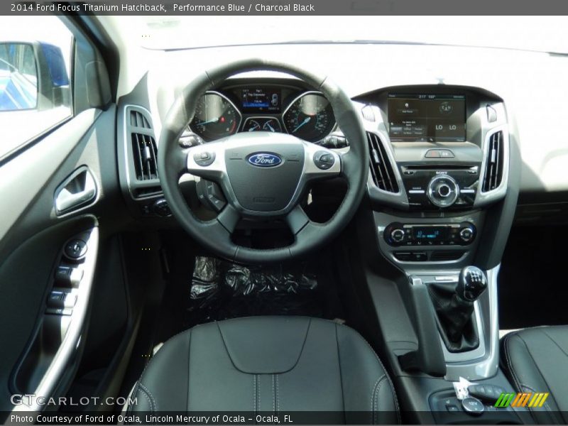 Performance Blue / Charcoal Black 2014 Ford Focus Titanium Hatchback