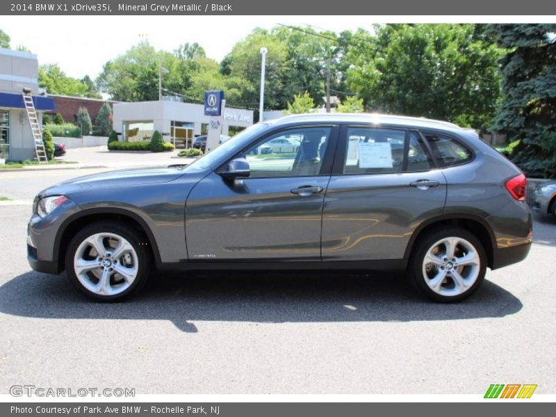 Mineral Grey Metallic / Black 2014 BMW X1 xDrive35i