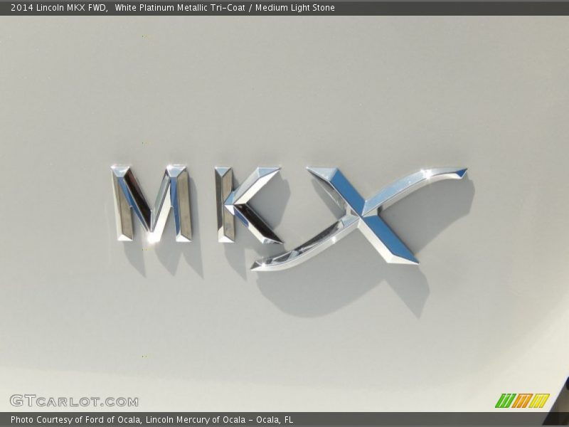 White Platinum Metallic Tri-Coat / Medium Light Stone 2014 Lincoln MKX FWD