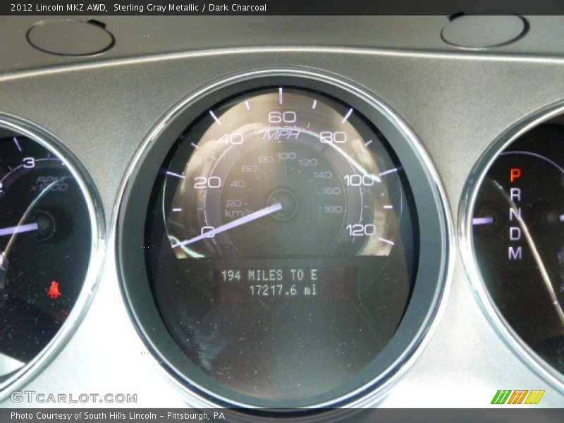 Sterling Gray Metallic / Dark Charcoal 2012 Lincoln MKZ AWD