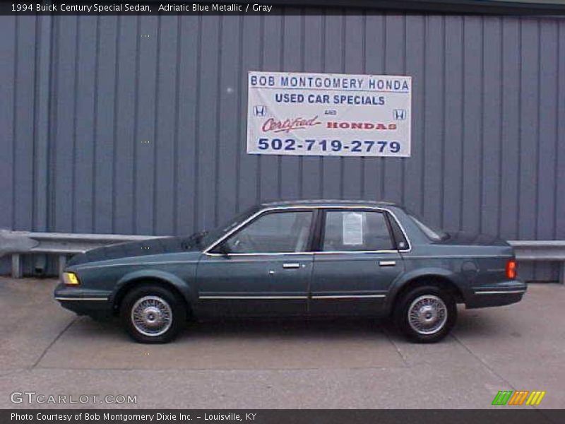 Adriatic Blue Metallic / Gray 1994 Buick Century Special Sedan