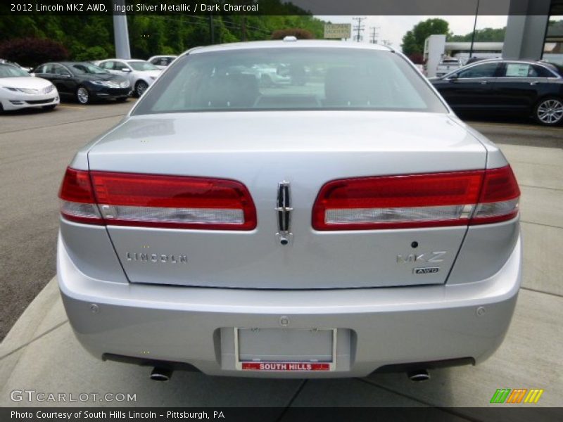 Ingot Silver Metallic / Dark Charcoal 2012 Lincoln MKZ AWD