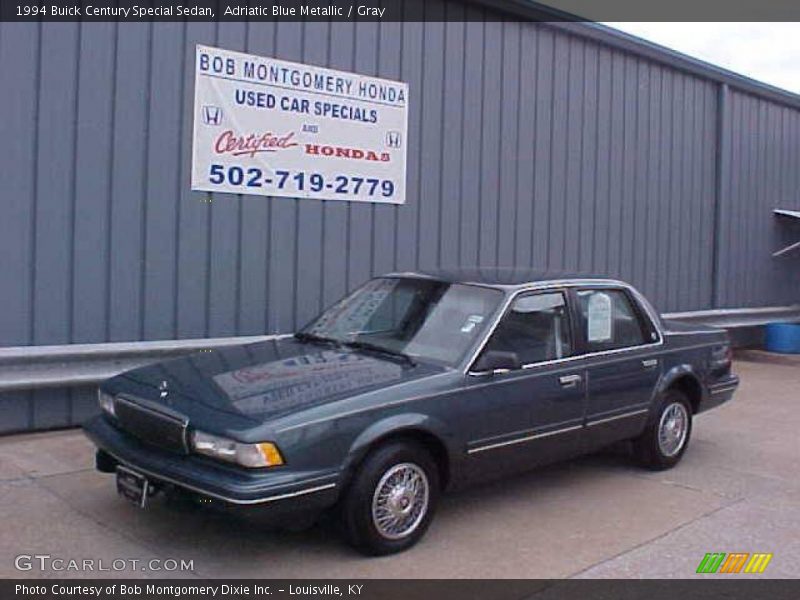Adriatic Blue Metallic / Gray 1994 Buick Century Special Sedan