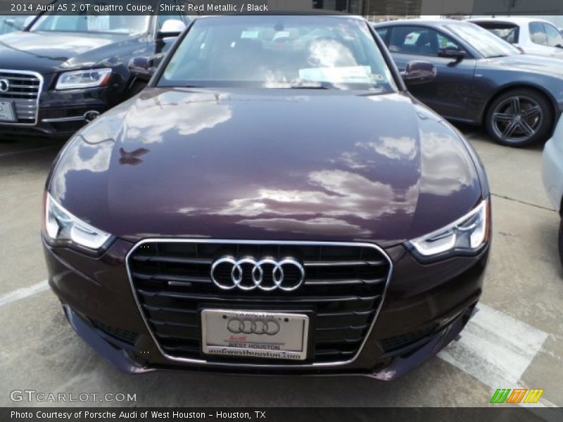 Shiraz Red Metallic / Black 2014 Audi A5 2.0T quattro Coupe