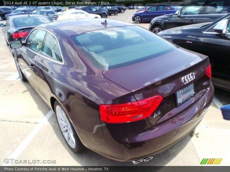Shiraz Red Metallic / Black 2014 Audi A5 2.0T quattro Coupe