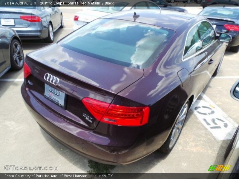 Shiraz Red Metallic / Black 2014 Audi A5 2.0T quattro Coupe