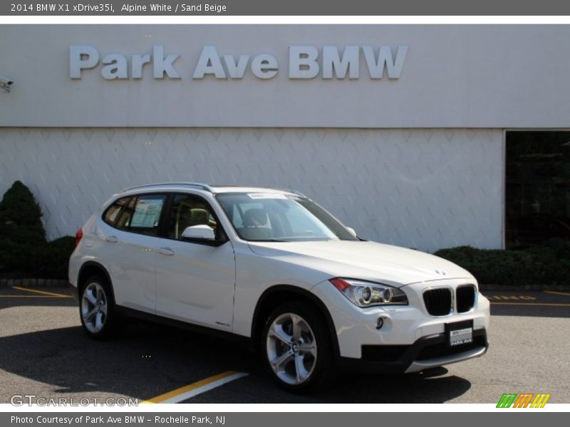 Alpine White / Sand Beige 2014 BMW X1 xDrive35i