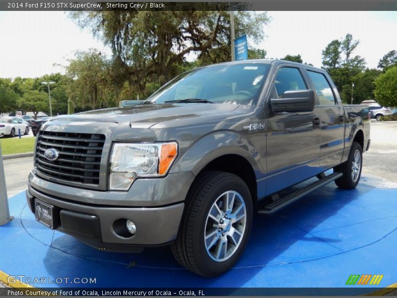 Sterling Grey / Black 2014 Ford F150 STX SuperCrew