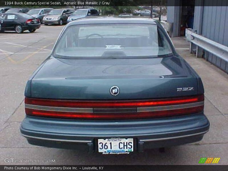Adriatic Blue Metallic / Gray 1994 Buick Century Special Sedan