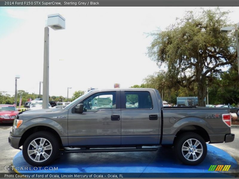 Sterling Grey / Black 2014 Ford F150 STX SuperCrew