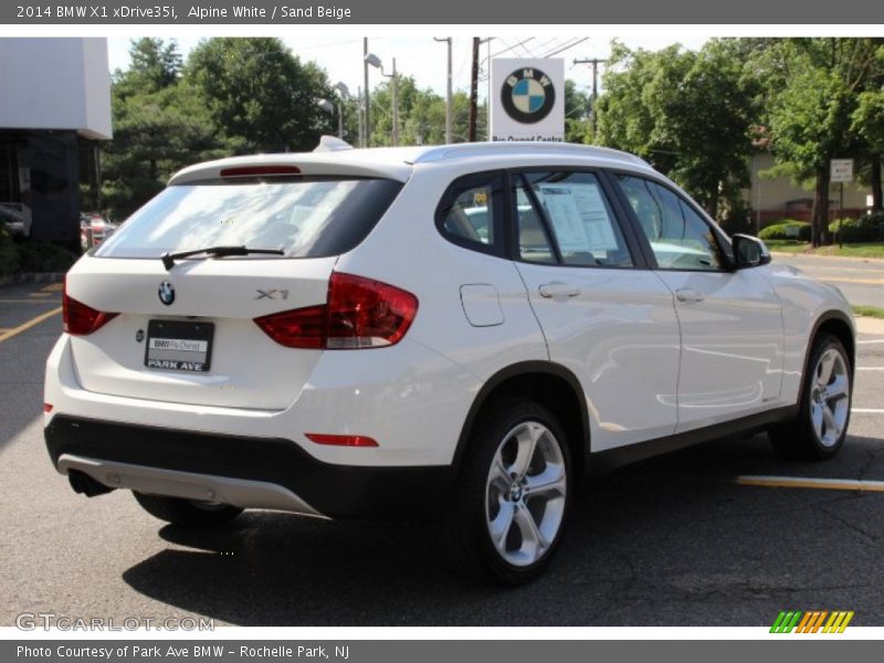 Alpine White / Sand Beige 2014 BMW X1 xDrive35i