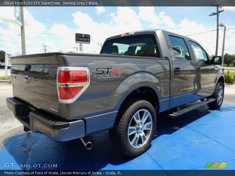 Sterling Grey / Black 2014 Ford F150 STX SuperCrew