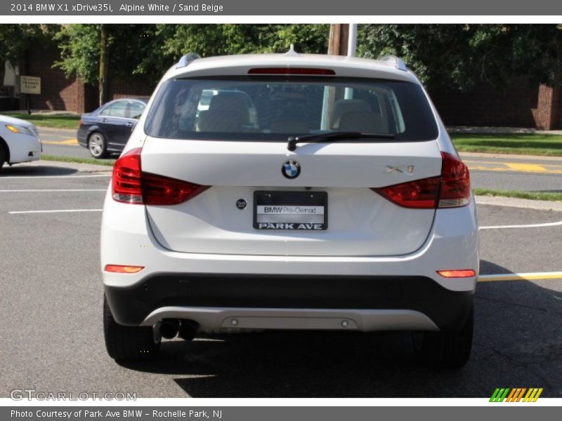 Alpine White / Sand Beige 2014 BMW X1 xDrive35i