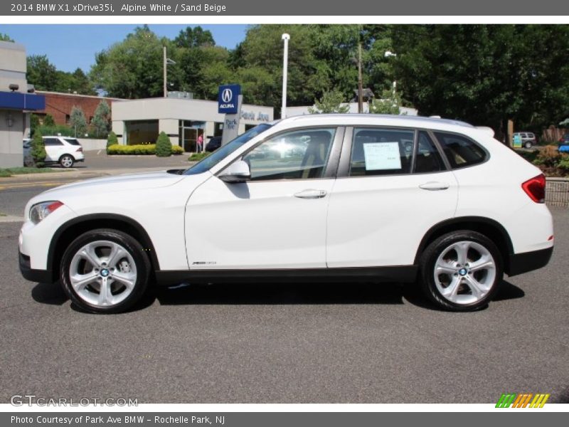 Alpine White / Sand Beige 2014 BMW X1 xDrive35i