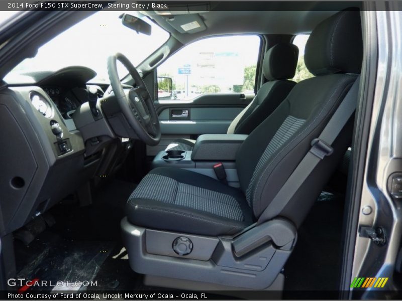 Sterling Grey / Black 2014 Ford F150 STX SuperCrew