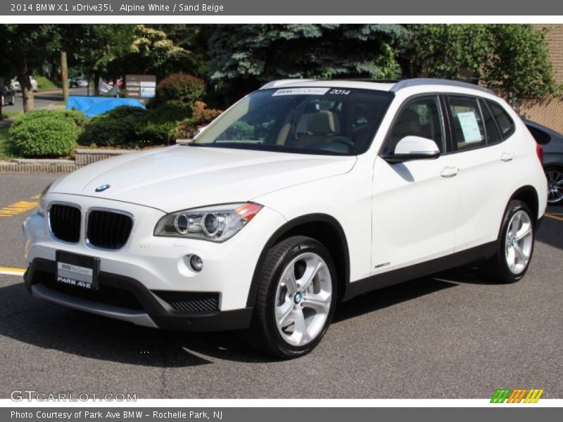 Alpine White / Sand Beige 2014 BMW X1 xDrive35i