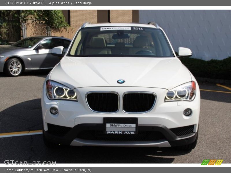 Alpine White / Sand Beige 2014 BMW X1 xDrive35i