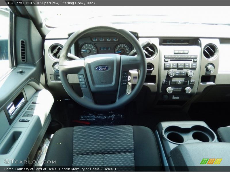 Sterling Grey / Black 2014 Ford F150 STX SuperCrew