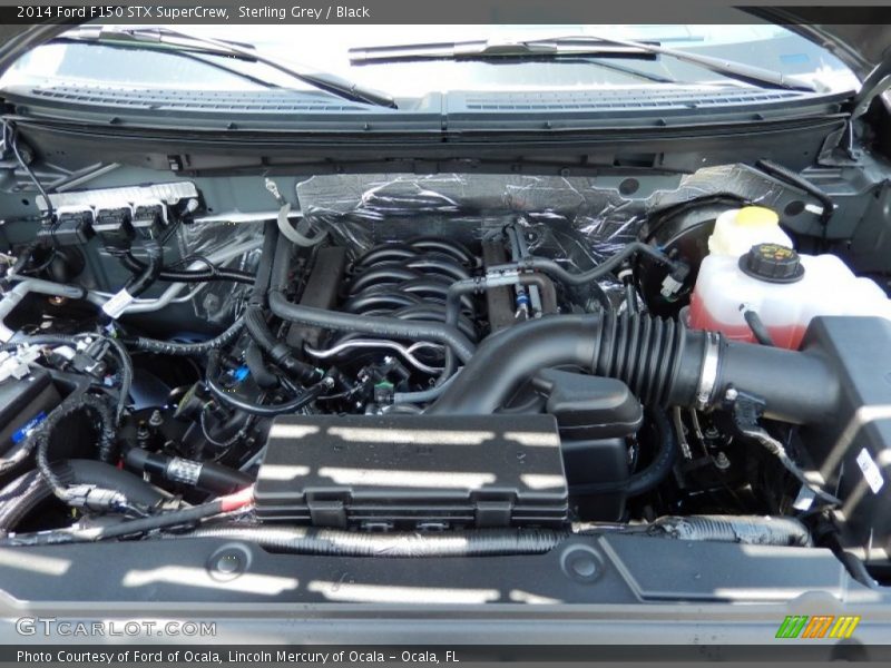 Sterling Grey / Black 2014 Ford F150 STX SuperCrew