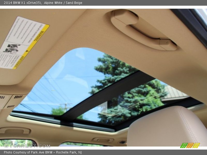 Alpine White / Sand Beige 2014 BMW X1 xDrive35i