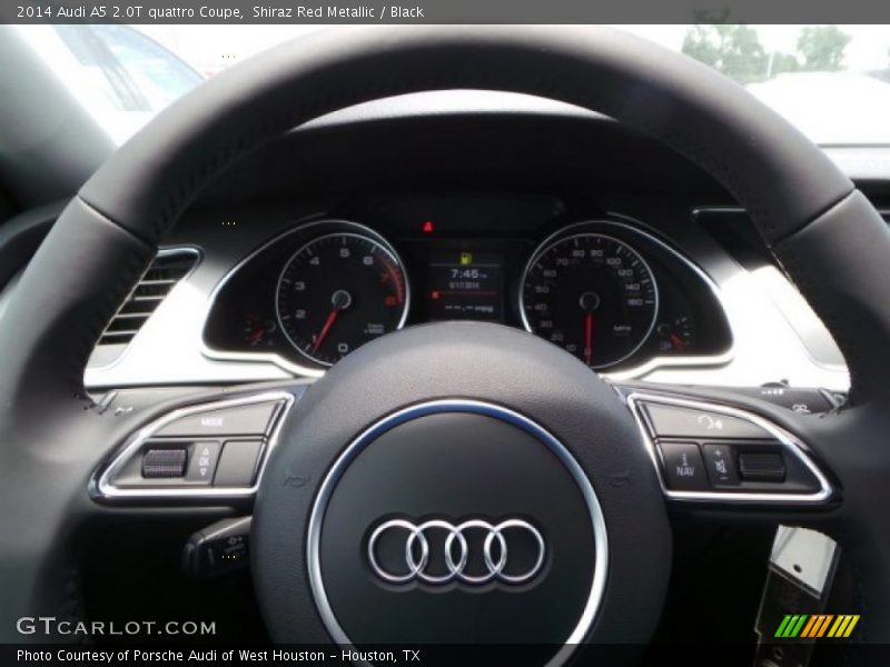 Shiraz Red Metallic / Black 2014 Audi A5 2.0T quattro Coupe