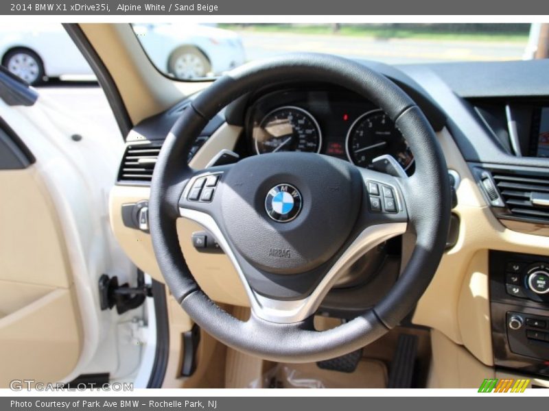 Alpine White / Sand Beige 2014 BMW X1 xDrive35i