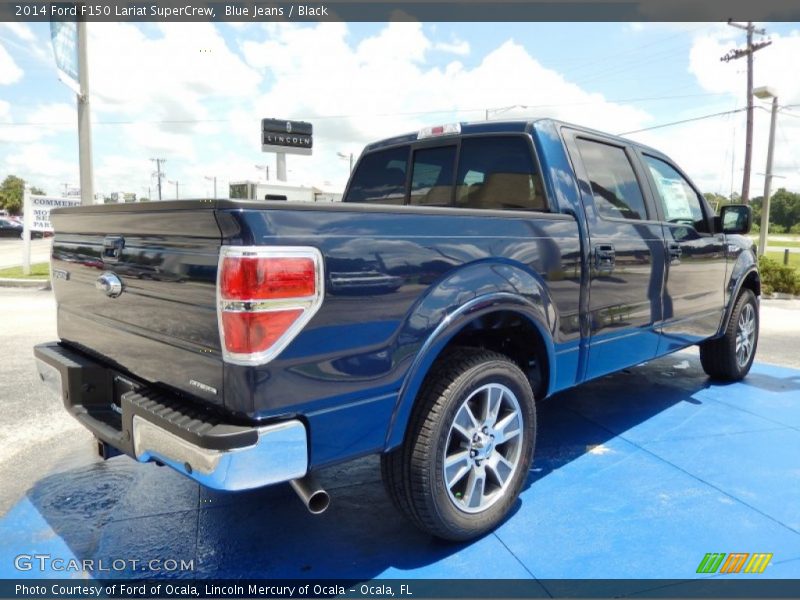 Blue Jeans / Black 2014 Ford F150 Lariat SuperCrew