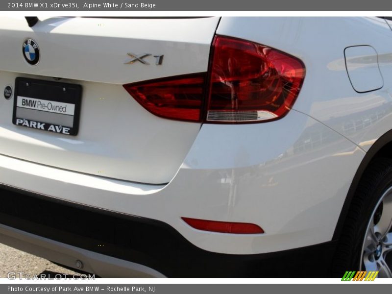 Alpine White / Sand Beige 2014 BMW X1 xDrive35i
