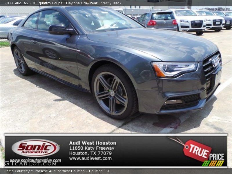 Daytona Gray Pearl Effect / Black 2014 Audi A5 2.0T quattro Coupe