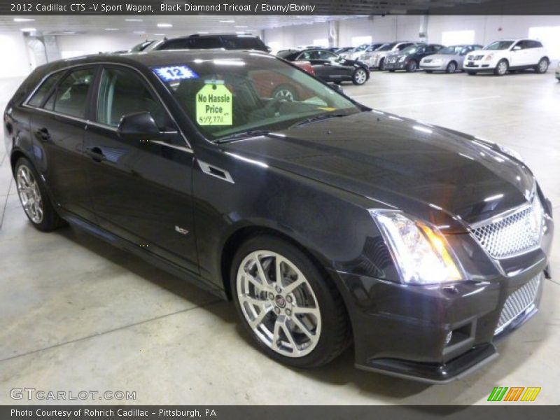 Black Diamond Tricoat / Ebony/Ebony 2012 Cadillac CTS -V Sport Wagon