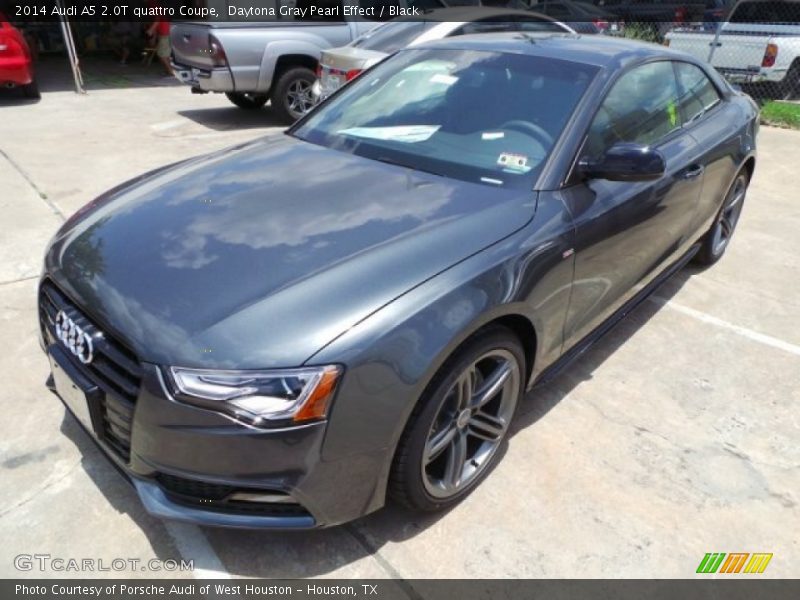 Daytona Gray Pearl Effect / Black 2014 Audi A5 2.0T quattro Coupe
