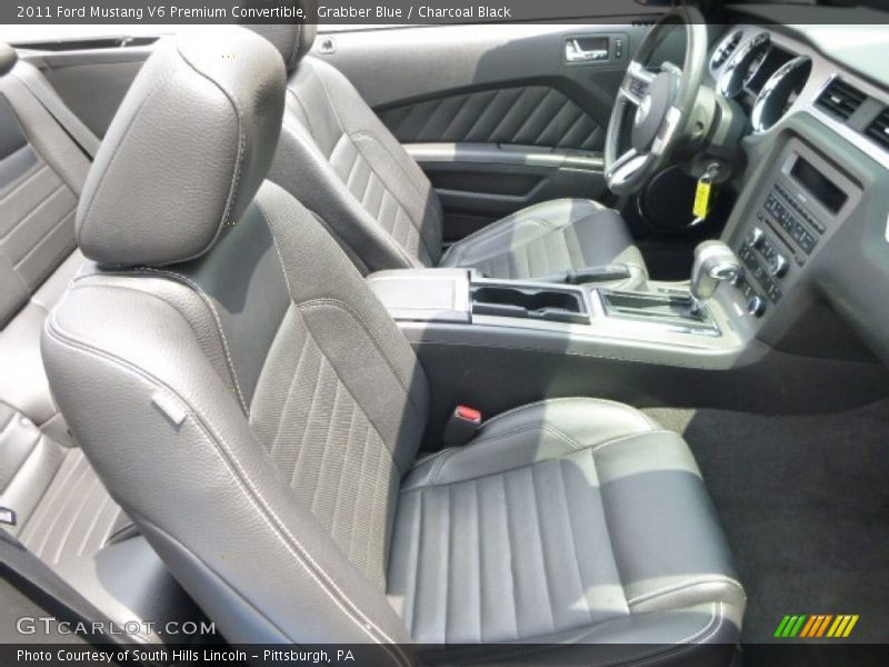 Grabber Blue / Charcoal Black 2011 Ford Mustang V6 Premium Convertible