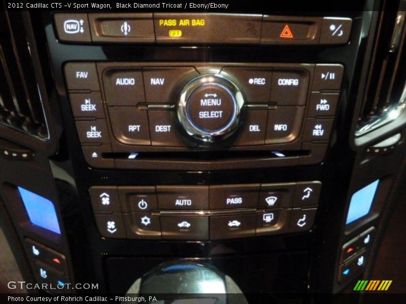 Controls of 2012 CTS -V Sport Wagon