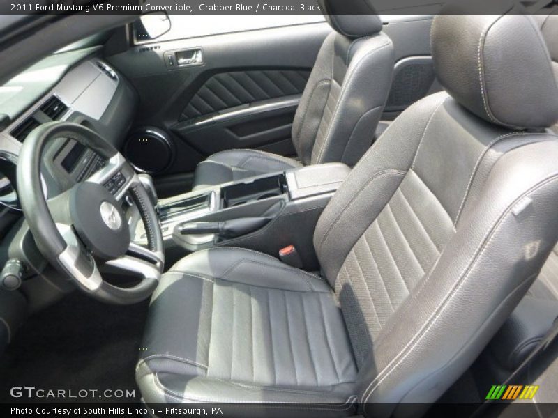 Grabber Blue / Charcoal Black 2011 Ford Mustang V6 Premium Convertible