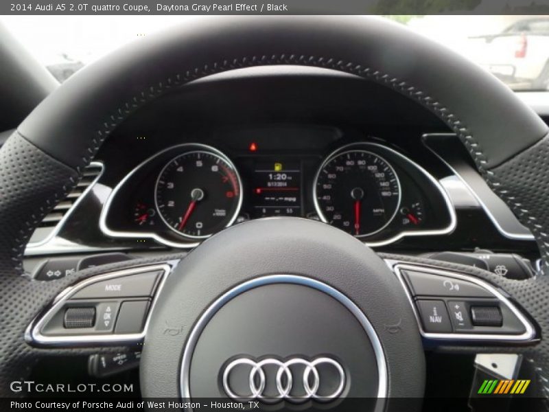 Daytona Gray Pearl Effect / Black 2014 Audi A5 2.0T quattro Coupe