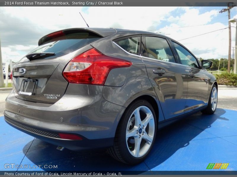 Sterling Gray / Charcoal Black 2014 Ford Focus Titanium Hatchback