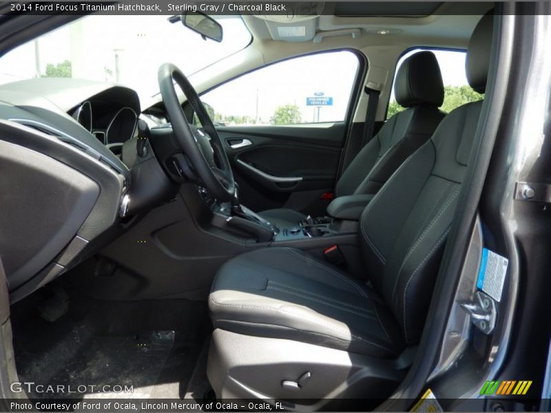 Sterling Gray / Charcoal Black 2014 Ford Focus Titanium Hatchback