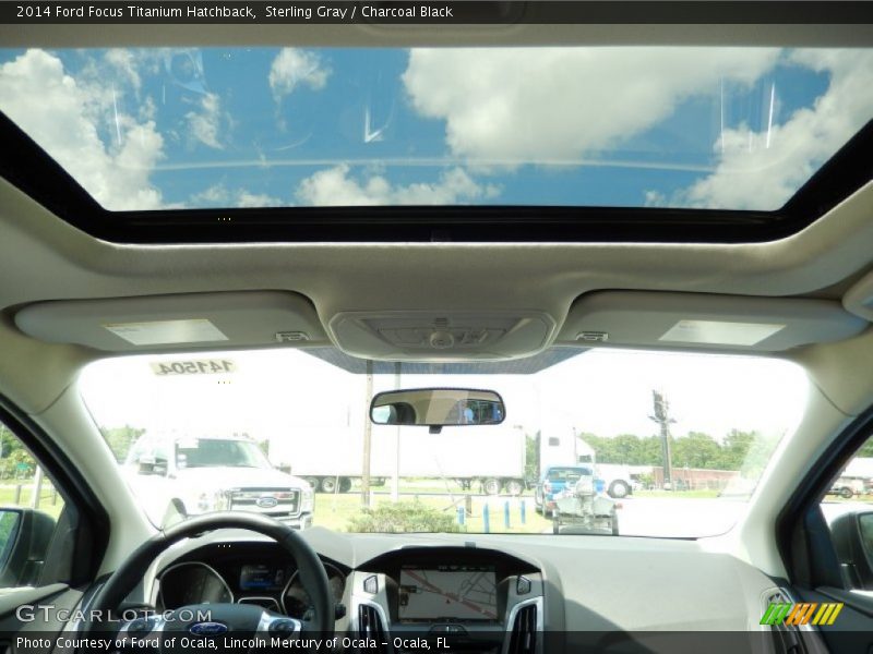 Sterling Gray / Charcoal Black 2014 Ford Focus Titanium Hatchback