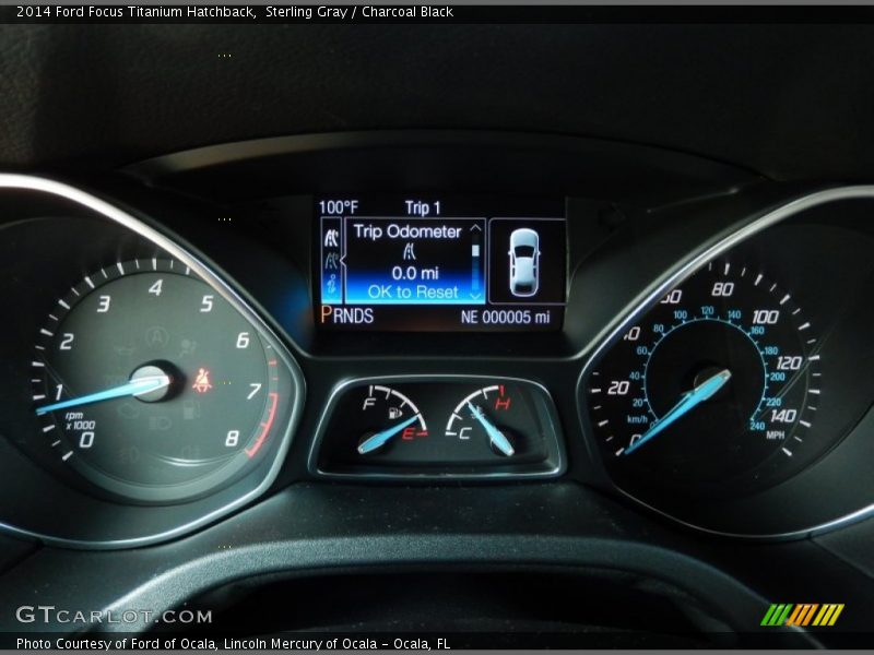 Sterling Gray / Charcoal Black 2014 Ford Focus Titanium Hatchback