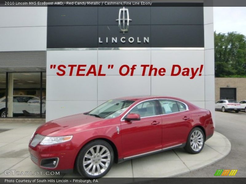 Red Candy Metallic / Cashmere/Fine Line Ebony 2010 Lincoln MKS EcoBoost AWD