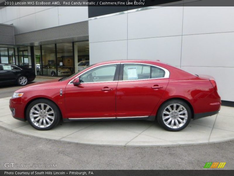 Red Candy Metallic / Cashmere/Fine Line Ebony 2010 Lincoln MKS EcoBoost AWD