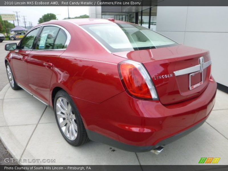 Red Candy Metallic / Cashmere/Fine Line Ebony 2010 Lincoln MKS EcoBoost AWD
