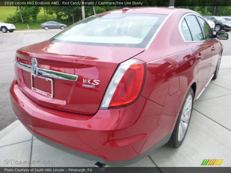 Red Candy Metallic / Cashmere/Fine Line Ebony 2010 Lincoln MKS EcoBoost AWD