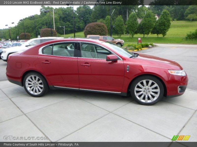 Red Candy Metallic / Cashmere/Fine Line Ebony 2010 Lincoln MKS EcoBoost AWD