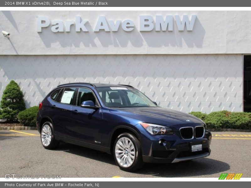 Deep Sea Blue Metallic / Black 2014 BMW X1 xDrive28i