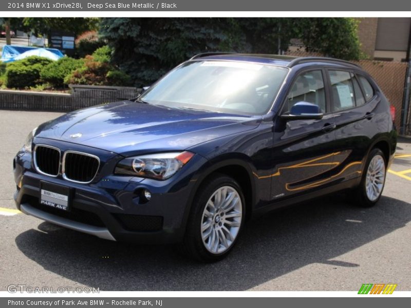 Deep Sea Blue Metallic / Black 2014 BMW X1 xDrive28i