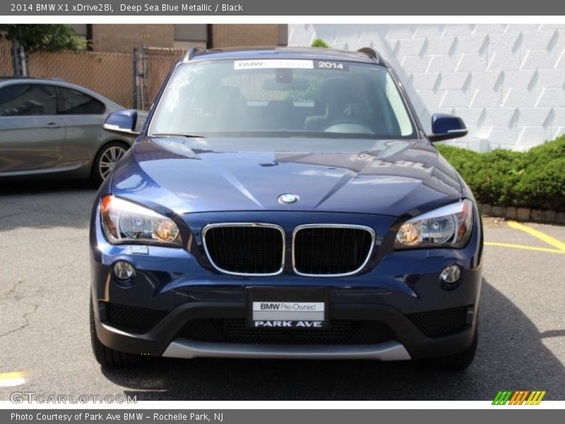 Deep Sea Blue Metallic / Black 2014 BMW X1 xDrive28i