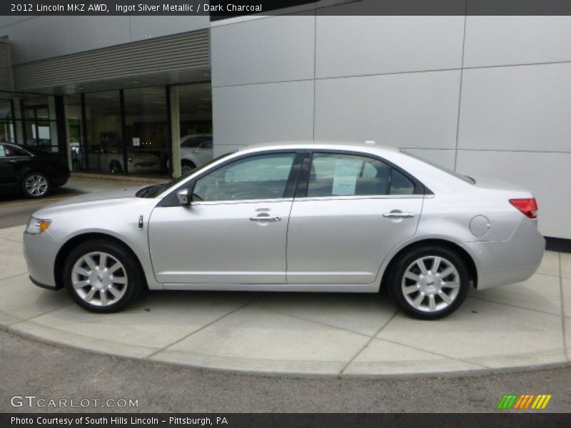 Ingot Silver Metallic / Dark Charcoal 2012 Lincoln MKZ AWD